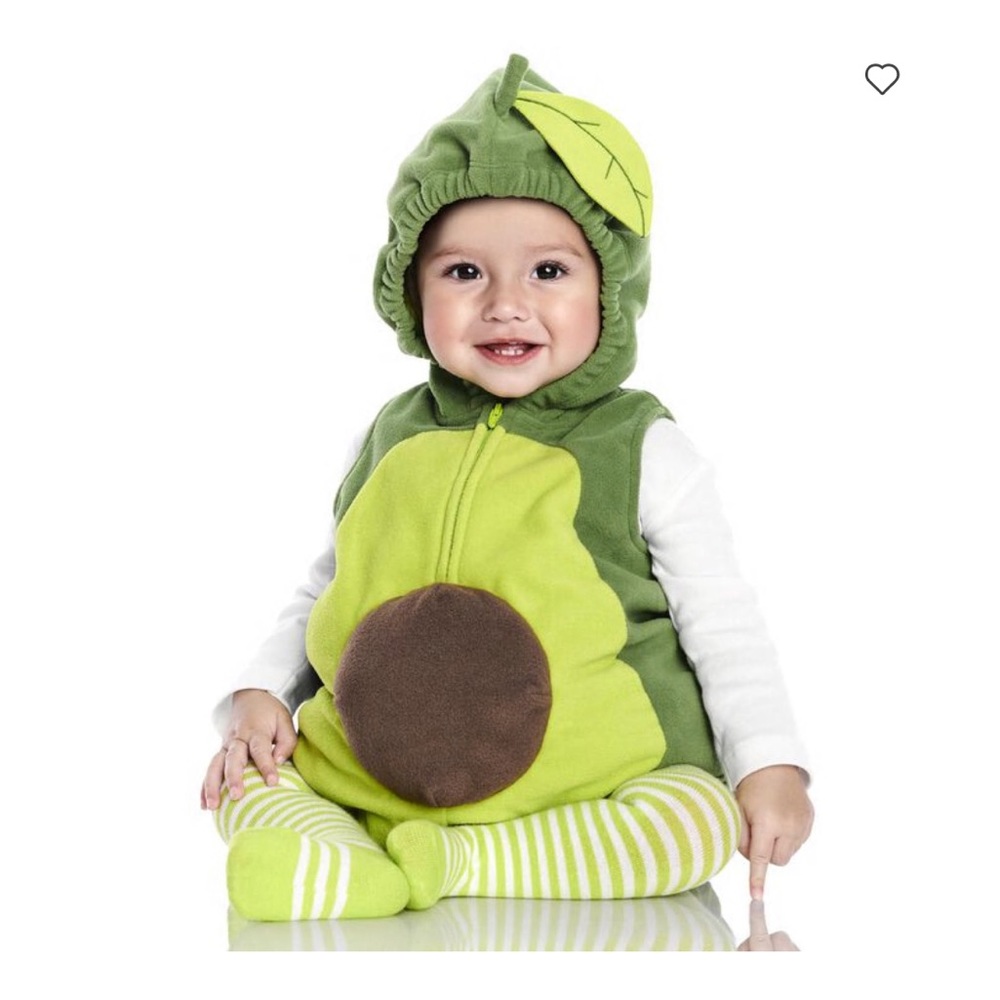 Carter's Green and Brown Avocado Baby Costume